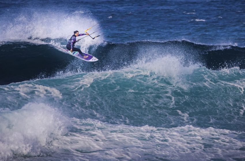  KITESURF : Julia Castro, “Caer en olas tan grandes, con 22 metros de líneas muy finitas, es una movida”