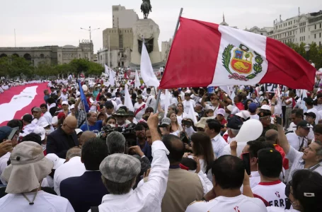 Cafetaleros y agricultores protestan contra Boluarte y denuncian un “narco-Estado” en Perú