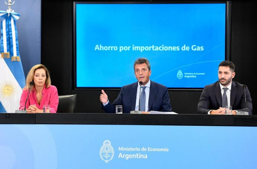  Energía importada: Massa anunció un ahorro de más de US$ 2.100 millones