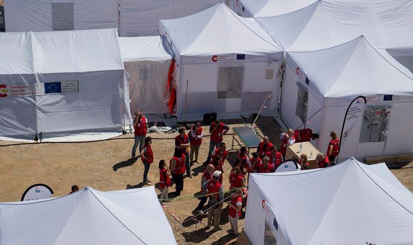 El hospital de campaña español en Turquía atiende a sus primeros pacientes