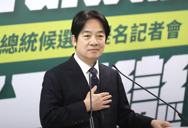  El partido gobernante de Taiwán elige al vicepresidente como candidato presidencial