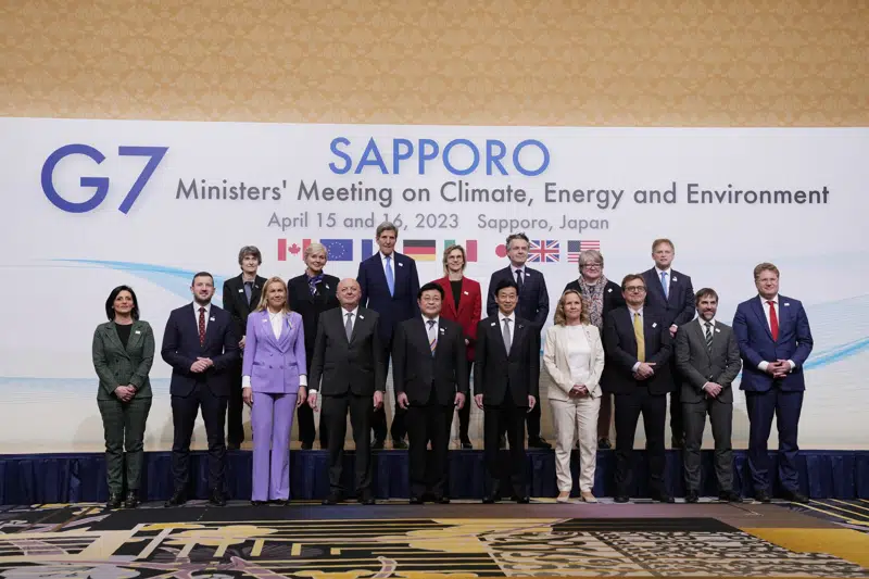  El G7 promete intensificar los movimientos hacia la energía renovable, cero carbono