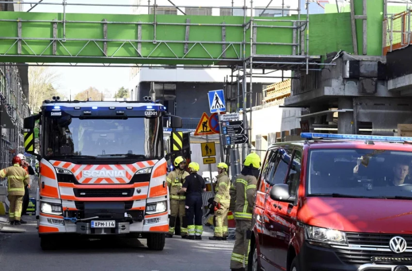  Cerca de 24 heridos en derrumbe de puente en Finlandia, muchos de ellos niños