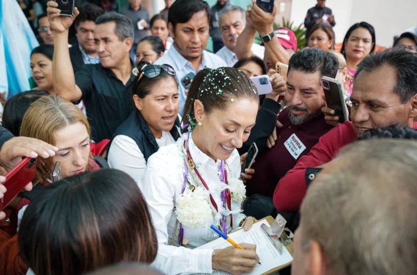  Elecciones en México 2024: Sheinbaum inicia gira nacional tras ganar la encuesta interna de Morena