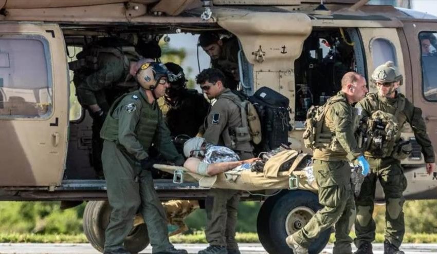  Israelíes transportaron sus heridos de Tubas en helicóptero