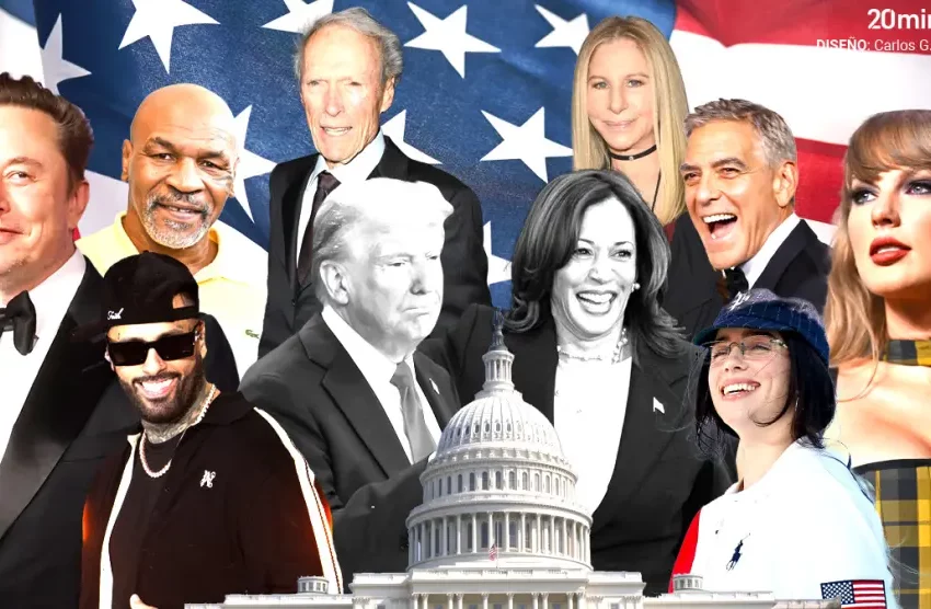  A quién apoyan los famosos en las elecciones de Estados Unidos 2024… ¿Donald Trump o Kamala Harris?