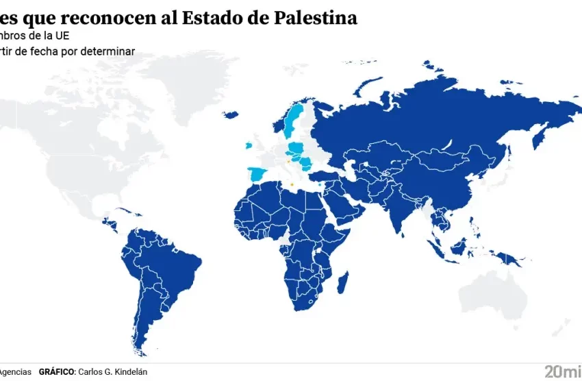  Todos los países que reconocen a Palestina como un Estado: España se sumó en mayo a la lista de los 149 que ya lo hacen