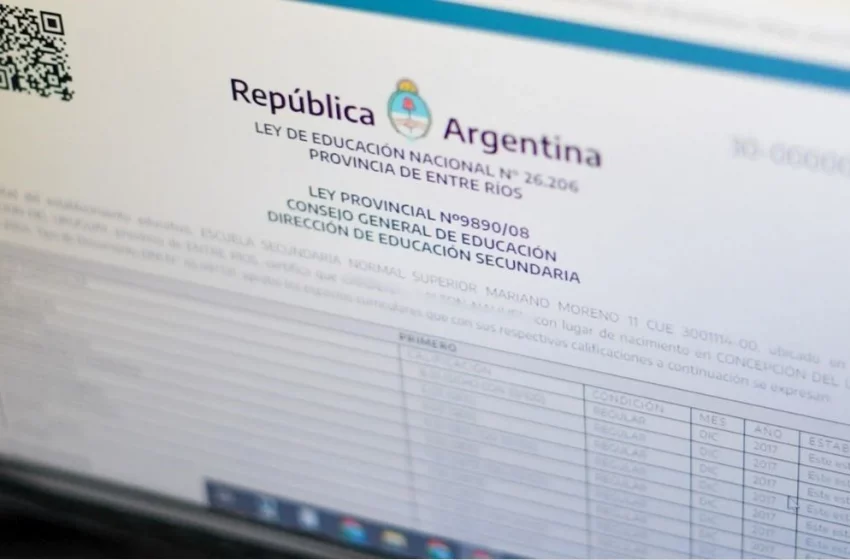  Se podrán descargar los títulos educativos desde «Mi Argentina»